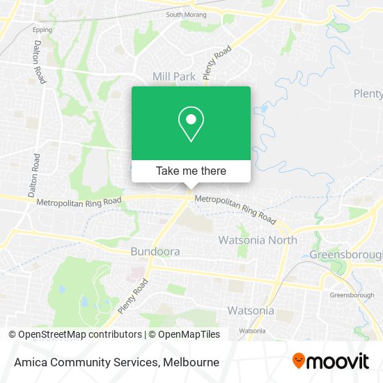 Amica Community Services map