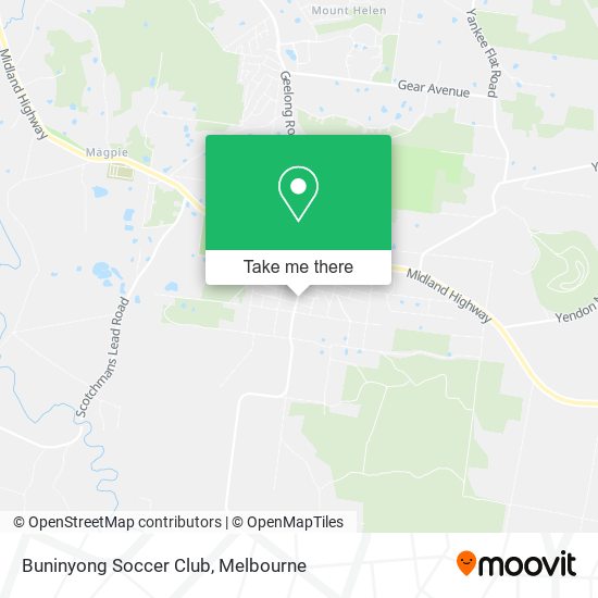 Buninyong Soccer Club map