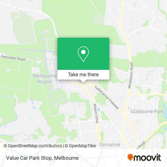 Mapa Value Car Park Stop