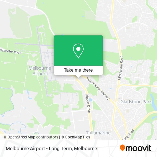 Melbourne Airport - Long Term map