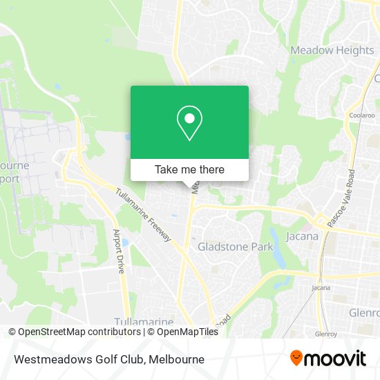 Westmeadows Golf Club map