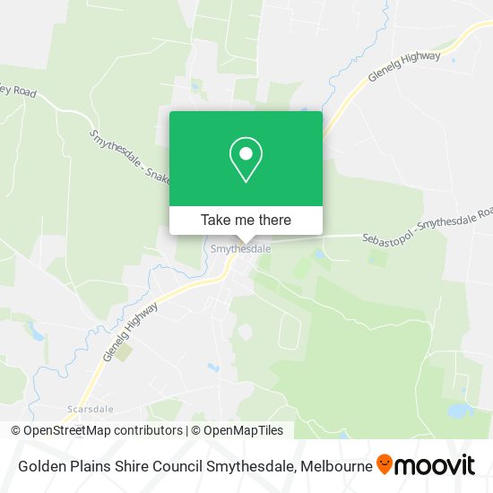 Golden Plains Shire Council Smythesdale map