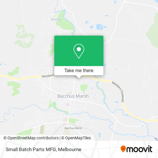 Small Batch Parts MFG map