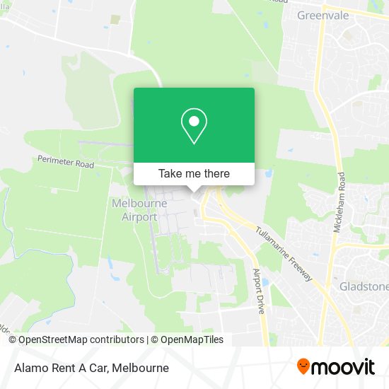 Alamo Rent A Car map