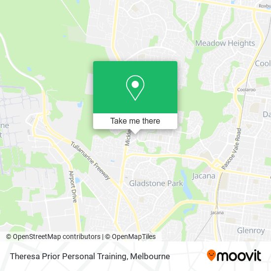 Theresa Prior Personal Training map