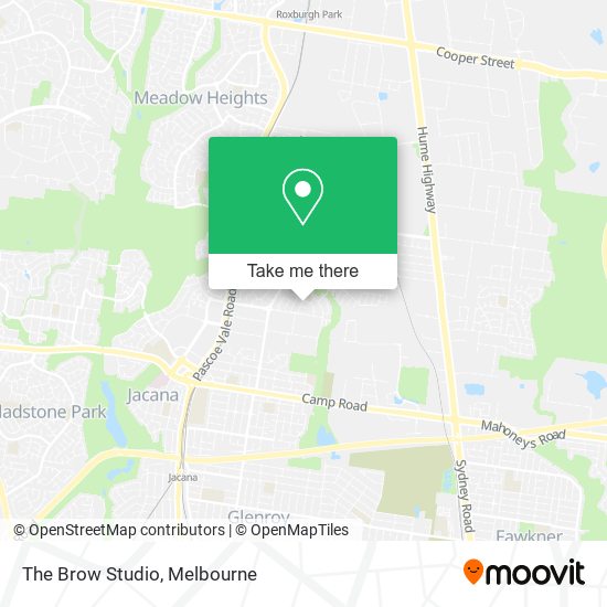 The Brow Studio map