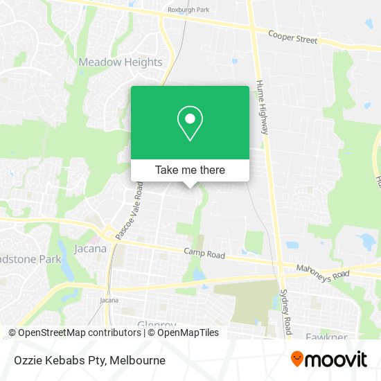 Ozzie Kebabs Pty map