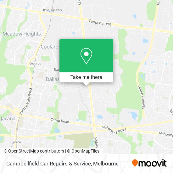 Campbellfield Car Repairs & Service map