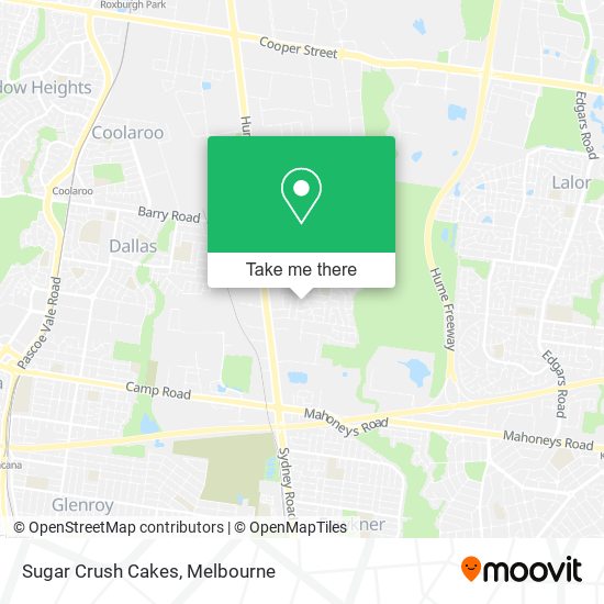 Sugar Crush Cakes map