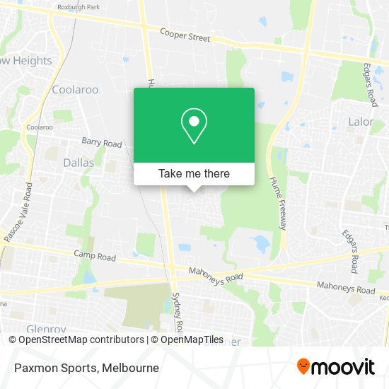 Paxmon Sports map