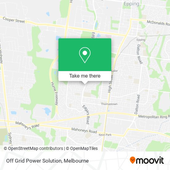 Off Grid Power Solution map