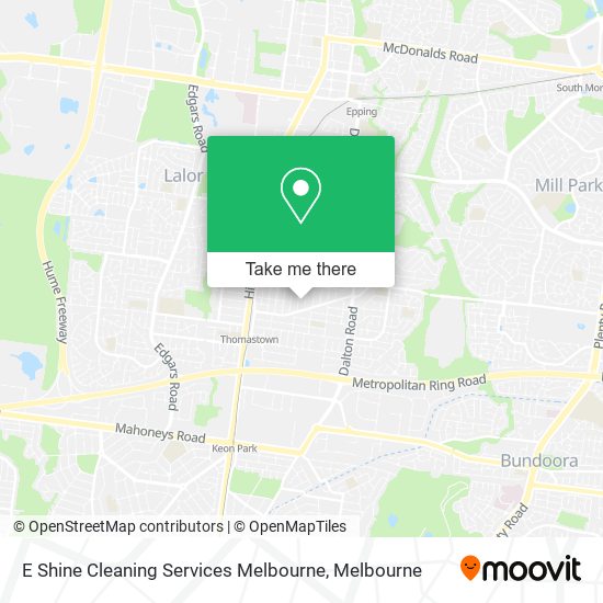 E Shine Cleaning Services Melbourne map