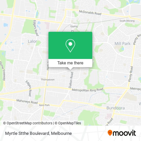 Myrtle Stthe Boulevard map