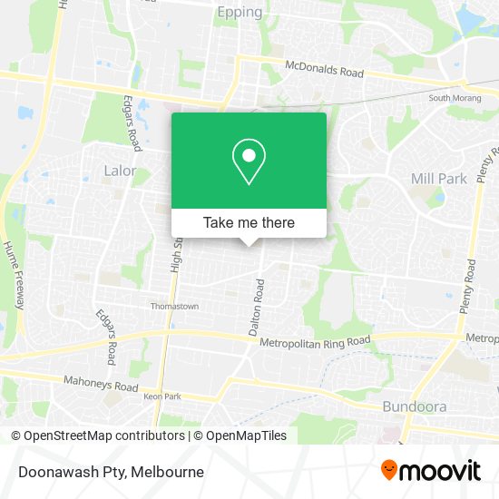 Doonawash Pty map