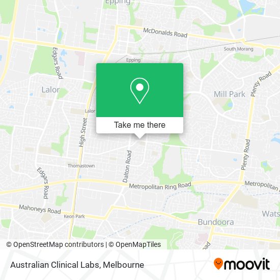 Australian Clinical Labs map