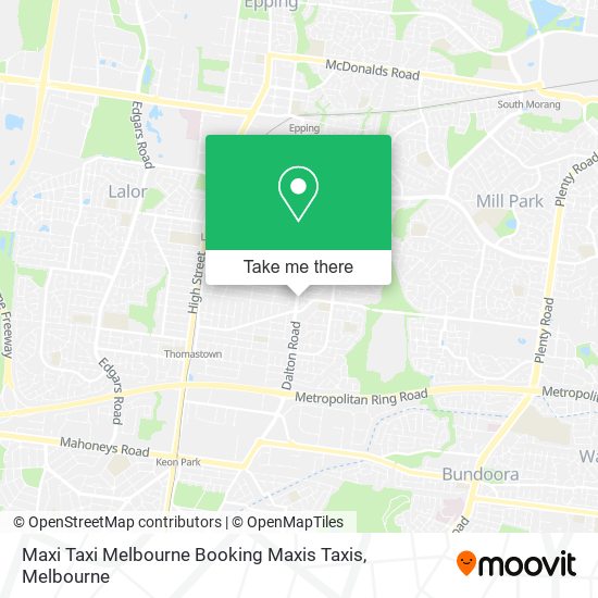 Maxi Taxi Melbourne Booking Maxis Taxis map