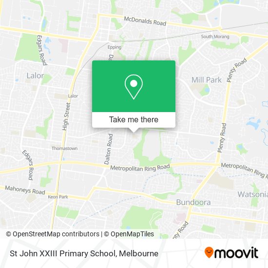 St John XXIII Primary School map
