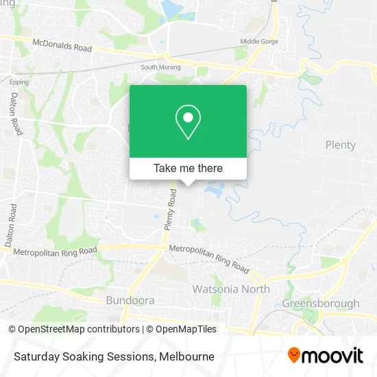 Saturday Soaking Sessions map