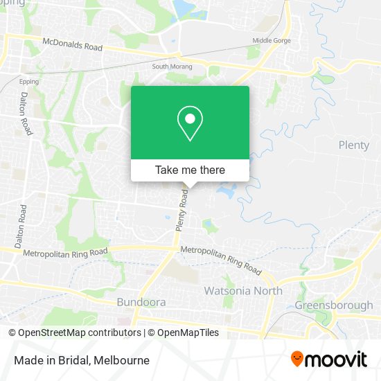 Made in Bridal map