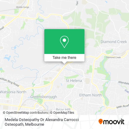 Medela Osteopathy Dr Alexandra Carrocci Osteopath map