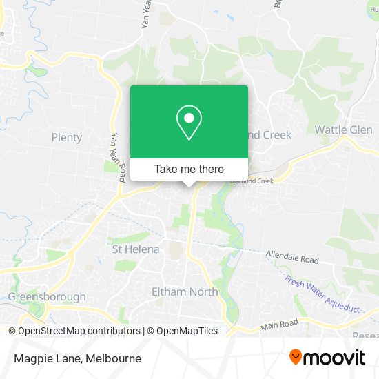 Magpie Lane map