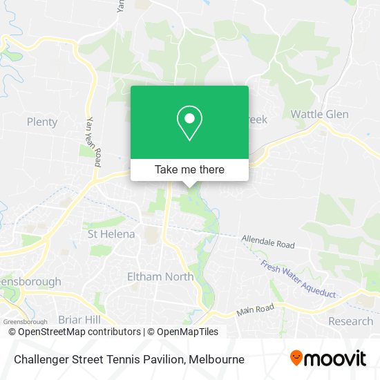 Challenger Street Tennis Pavilion map