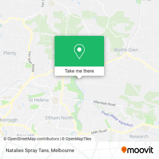 Natalies Spray Tans map