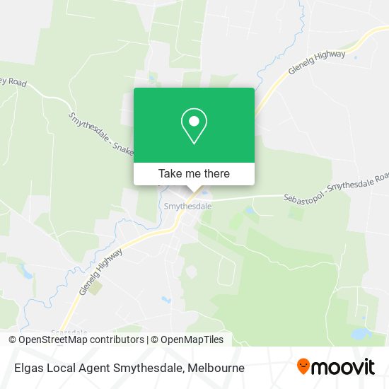 Elgas Local Agent Smythesdale map