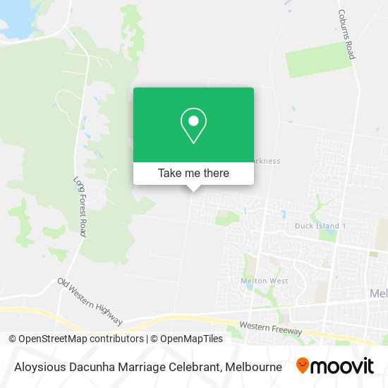 Aloysious Dacunha Marriage Celebrant map