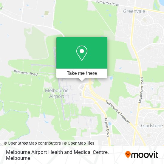 Melbourne Airport Health and Medical Centre map