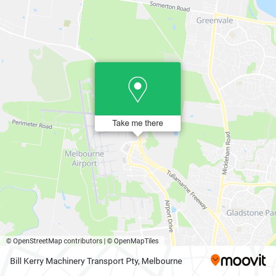 Bill Kerry Machinery Transport Pty map