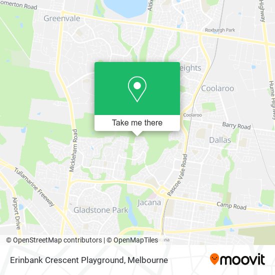 Erinbank Crescent Playground map