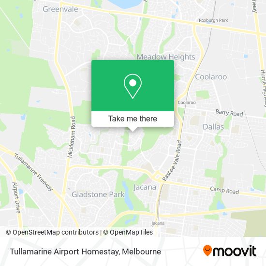 Tullamarine Airport Homestay map
