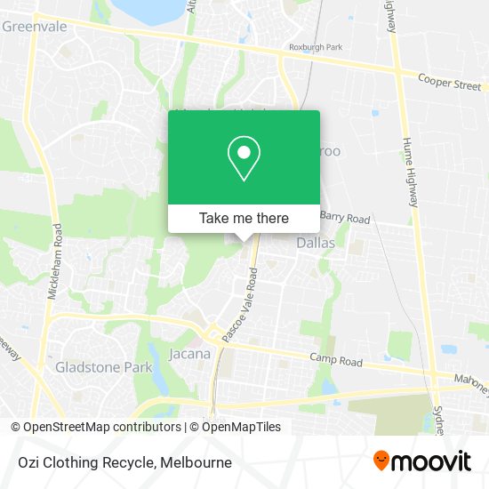 Ozi Clothing Recycle map
