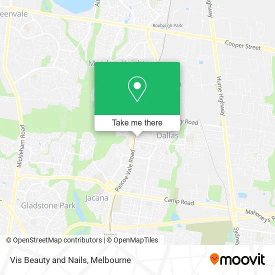 Vis Beauty and Nails map
