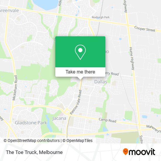 The Toe Truck map