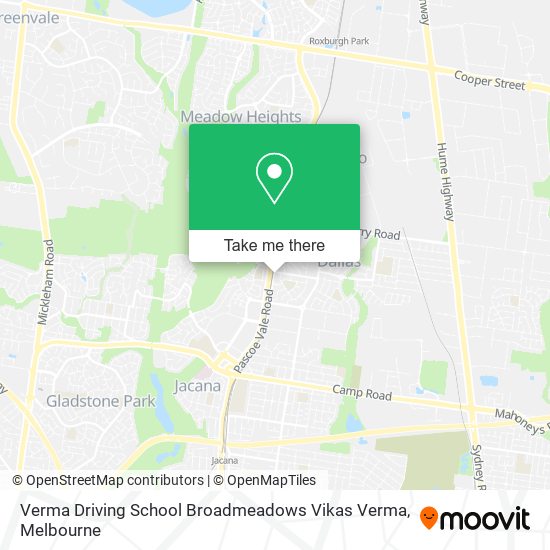 Verma Driving School Broadmeadows Vikas Verma map