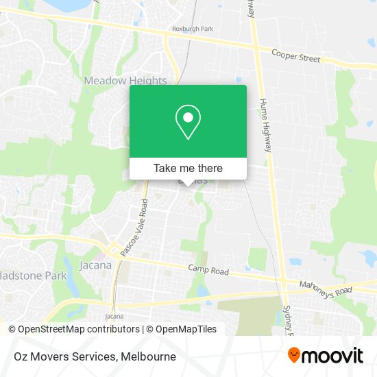 Oz Movers Services map