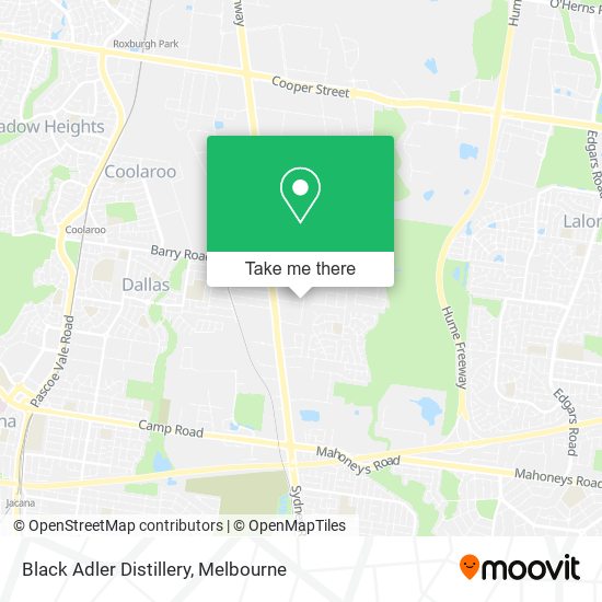 Black Adler Distillery map