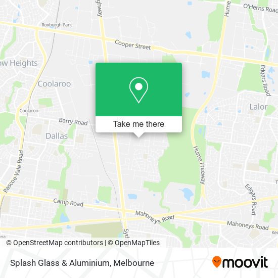 Splash Glass & Aluminium map
