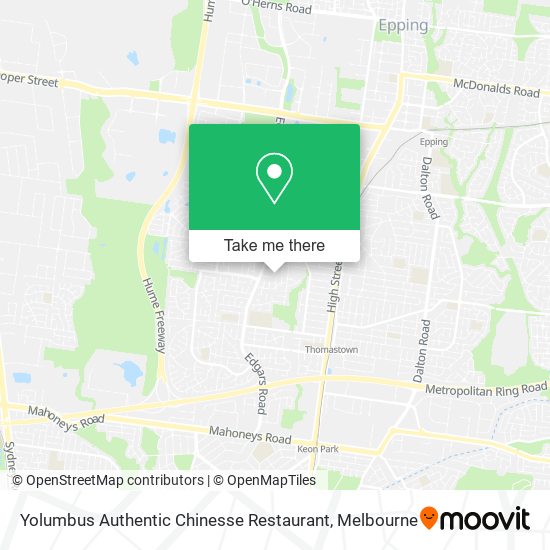 Yolumbus Authentic Chinesse Restaurant map