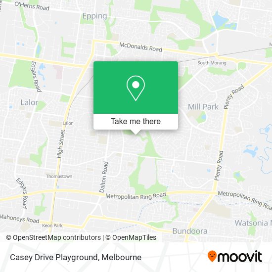 Casey Drive Playground map