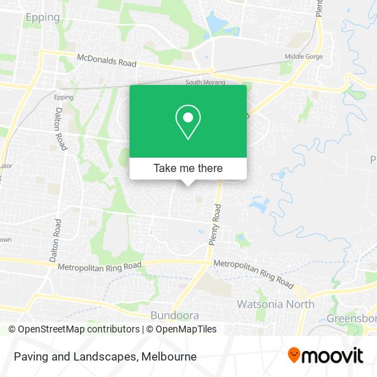 Paving and Landscapes map