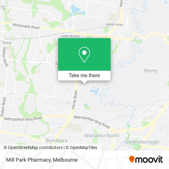 Mill Park Pharmacy map