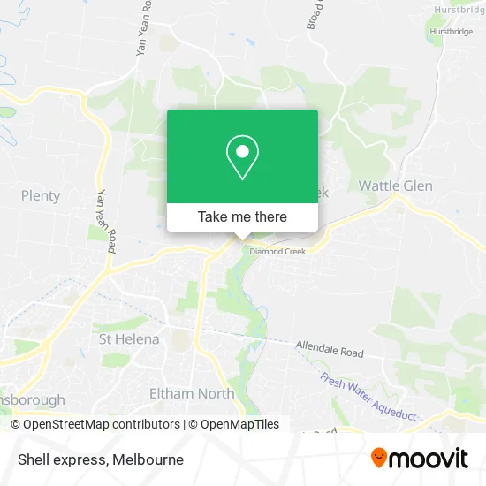 Shell express map