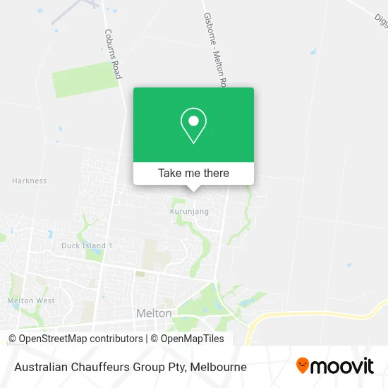 Mapa Australian Chauffeurs Group Pty