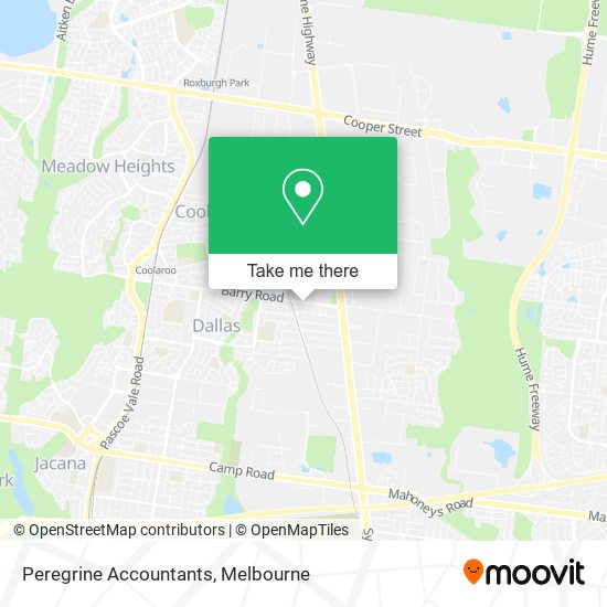 Peregrine Accountants map