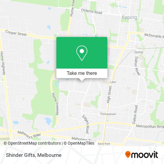 Shinder Gifts map