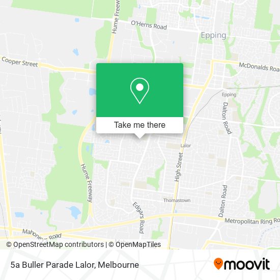 5a Buller Parade Lalor map