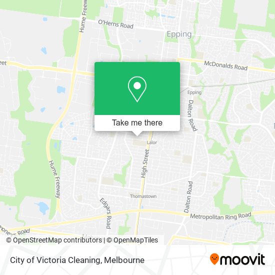 City of Victoria Cleaning map